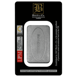 Baird Mint One Ounce Rhodium Bar