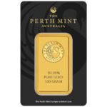 100g Perth Mint Gold Minted Bar