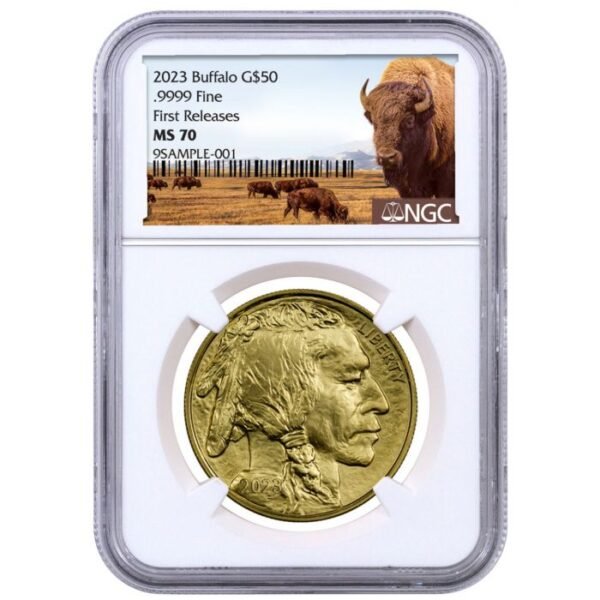 Buy 2023 1 oz gold 50 dollar american eagle coin NGC MS70