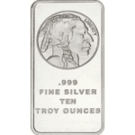 10 oz Buffalo Silver bar Buffalo .999 Silver Bar