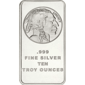 10 oz Buffalo Silver bar
