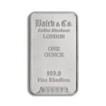 Buy Baird Mint One Ounce Rhodium Bar(In Assay Card - Mint Condition))