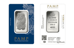 Buy 1 oz Palladium Ingot by PAMP Suisse