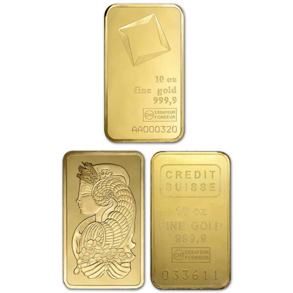 buy great 10 oz Gold Bar - Random Brand - 999.9 Fine