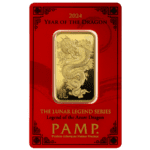 1oz Fine Gold Bar 999.9 – PAMP Suisse Lunar Dragon 2024(NEW)