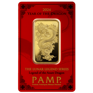 1oz Fine Gold Bar 999.9 – PAMP Suisse Lunar Dragon 2024(NEW)