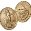 2024 American Eagle 1 oz Gold Uncirculated Coin featuring Lady Liberty and eagle designs