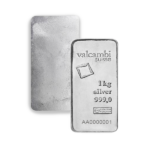 1 kilogram cast silver bar