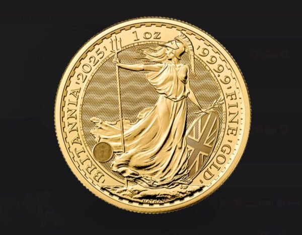 1 ounce Gold Britannia - Tube of 10 - 2025 - The Royal Mint