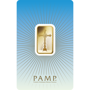 10 gram Gold PAMP Cross Bullion Bar
