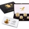 American Eagle 2025 Gold Proof Four-Coin Set complete display