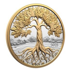 2025 $50 Maple Tree of Life Silver Coins