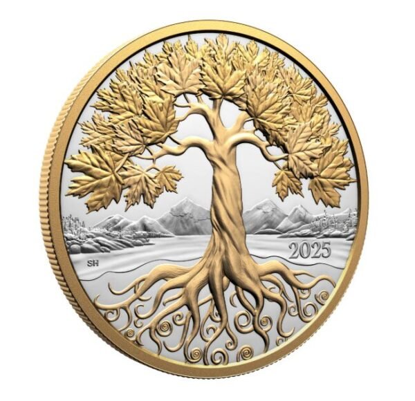 2025 $50 Maple Tree of Life Silver Coins