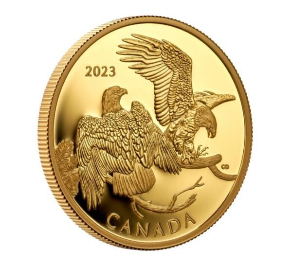 2023 $200 The Striking Bald Eagle Pure Gold Coin