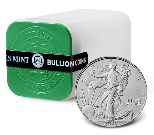 2026 American Silver Eagle 1 oz BU sealed 500 coin monster box from the United States Mint