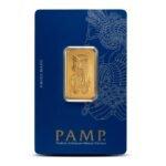 1/2 oz PAMP Suisse Fortuna Veriscan gold bar in assay card .9999 fine gold bullion