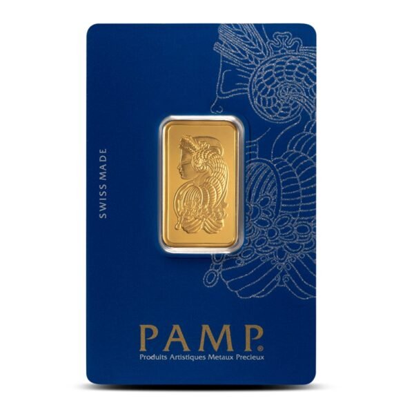 1/2 oz PAMP Suisse Fortuna Veriscan gold bar in assay card .9999 fine gold bullion