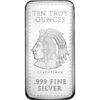 Ten 10 oz Golden State Mint Aztec Calendar silver bars 100 oz .999 fine silver bullion set